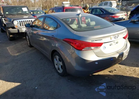 2011 Hyundai Elantra Gls (Ulsan Plant) from USA, damaged, VIN KMHDH4AE2BU112317